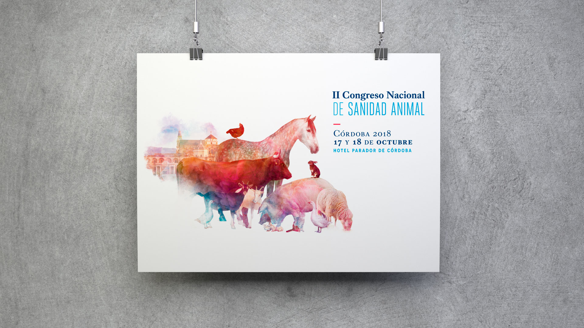Diseño de imagen para congreso de Sanidad Animal
