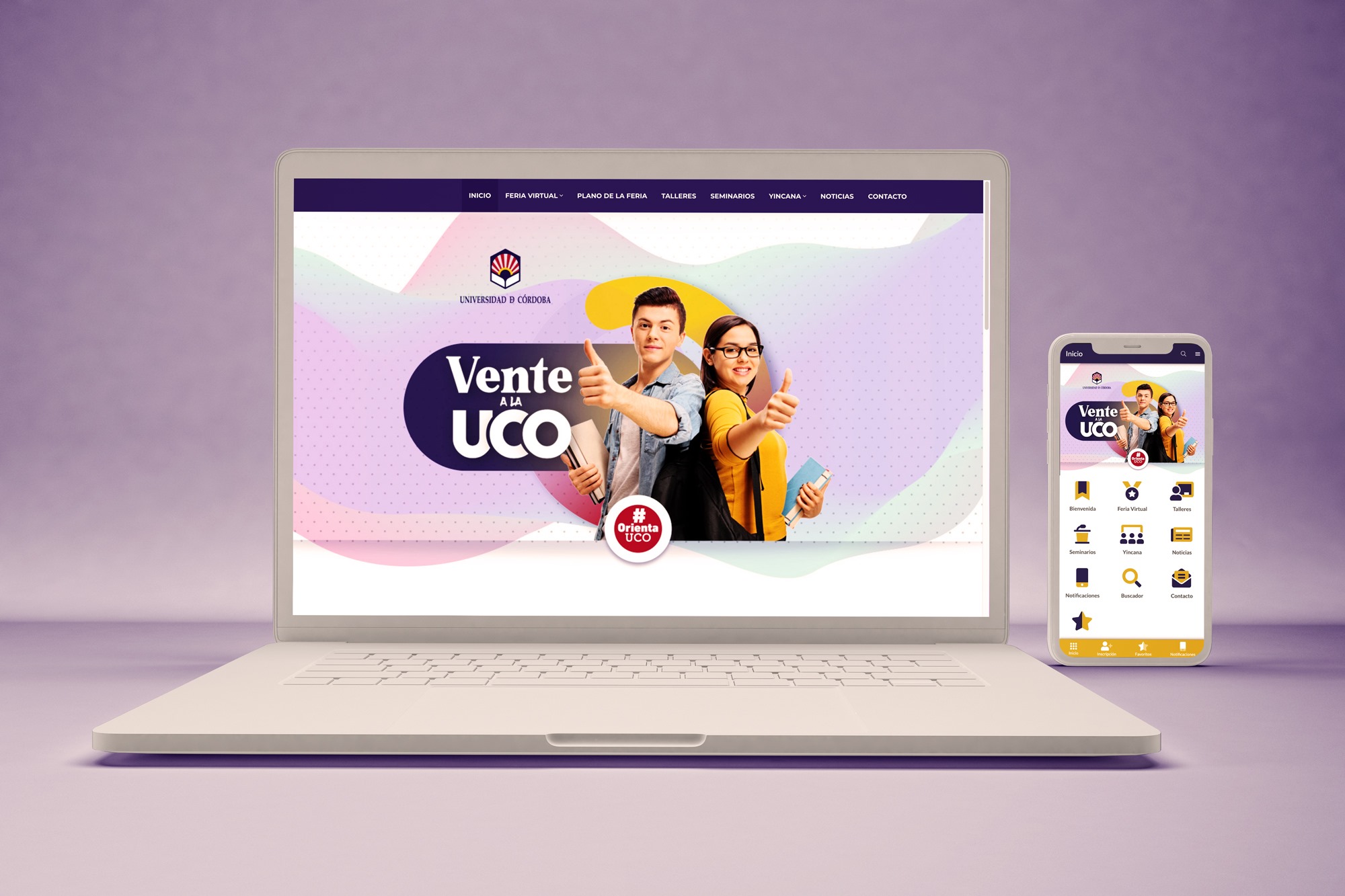 Hurra_orientauco_web-1 Diseño de feria virtual para OrientaUCO